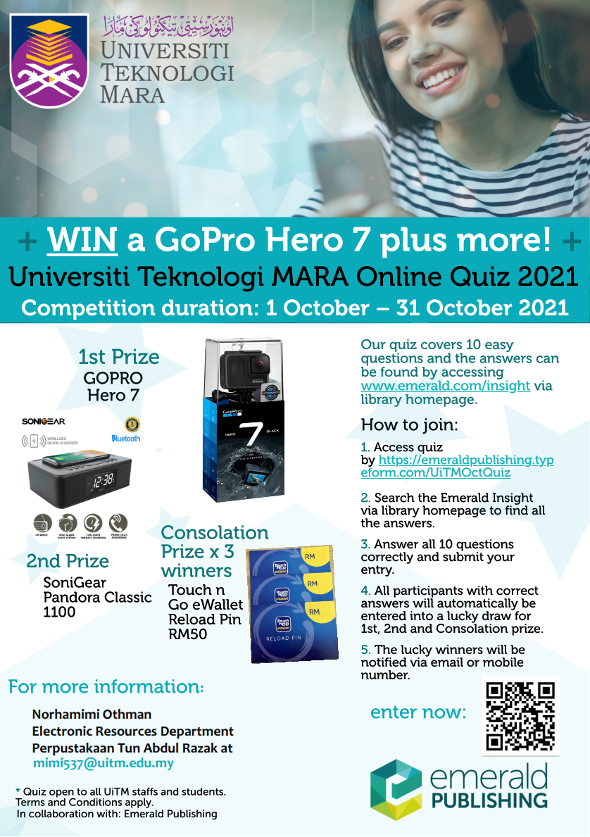 JOIN EMERALD ONLINE QUIZ & WIN A GOPRO HERO 7 AND MORE PRIZES